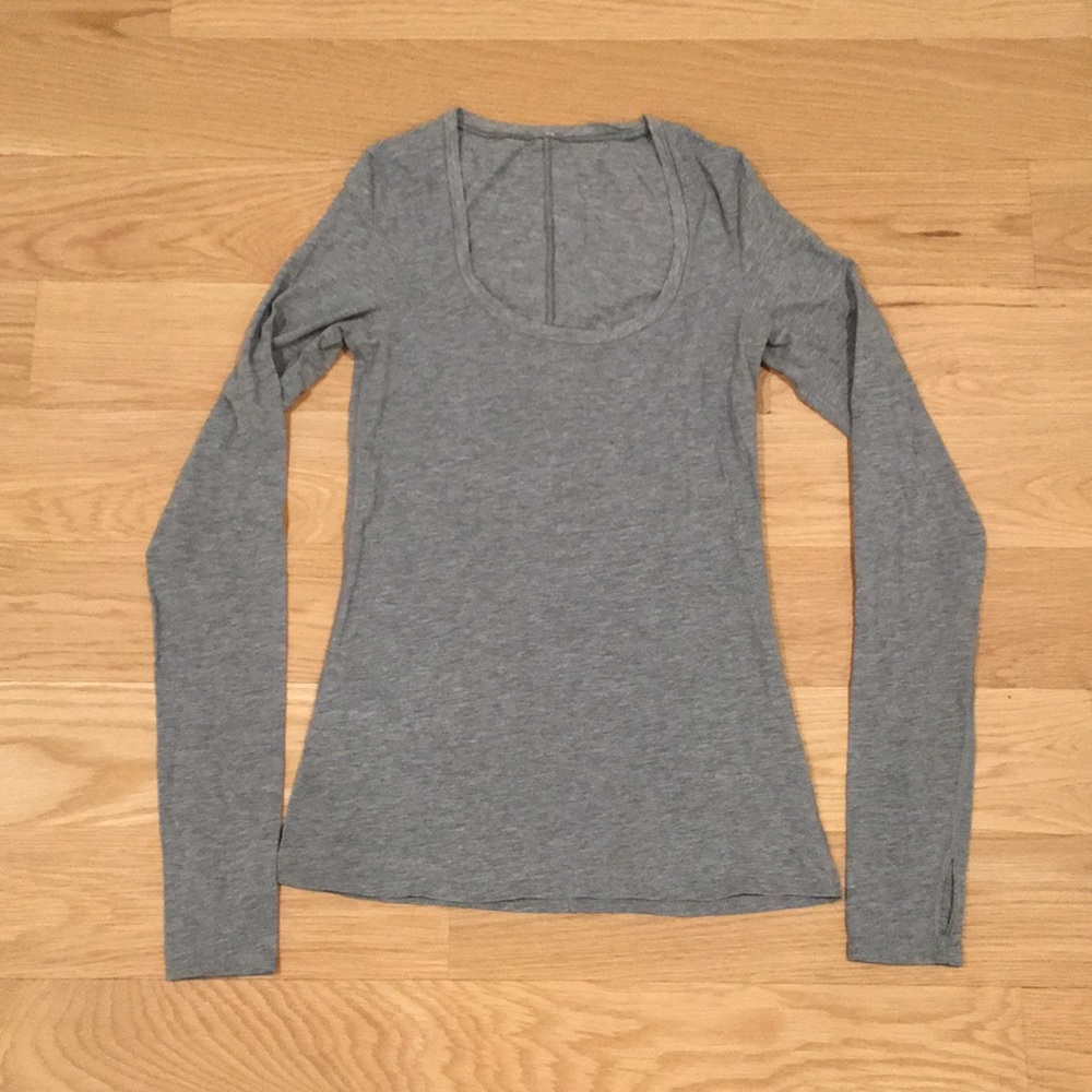 RARE lululemon cotton long sleeve tee